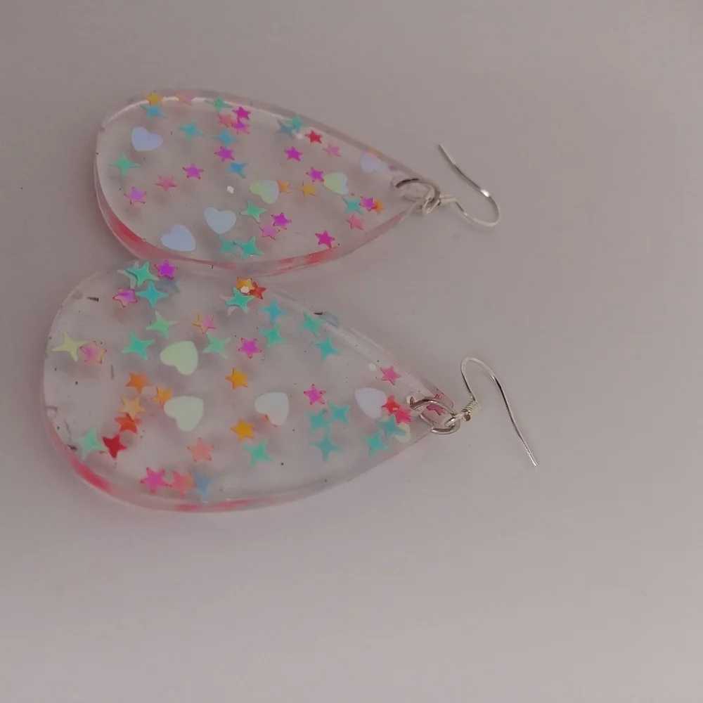 Colorful Teardrop Earrings - Picture 8 of 8